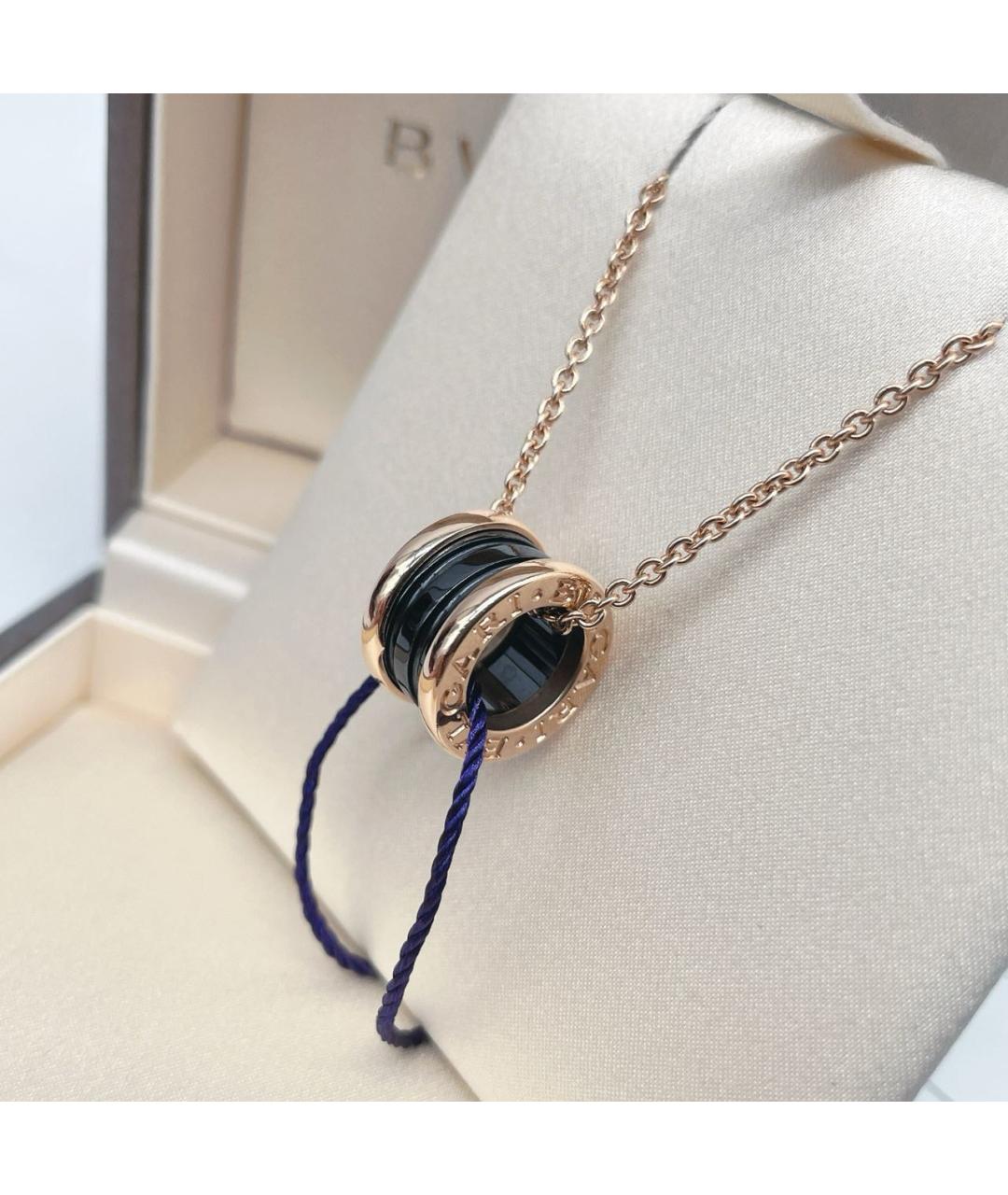 BVLGARI Золотая подвеска из розового золота, фото 2