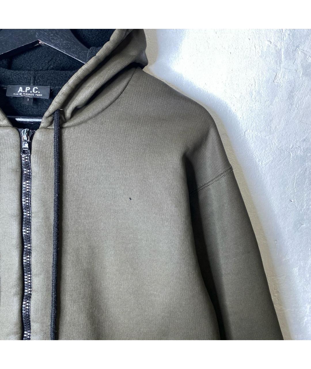 A.P.C. Хаки хлопковая куртка, фото 7