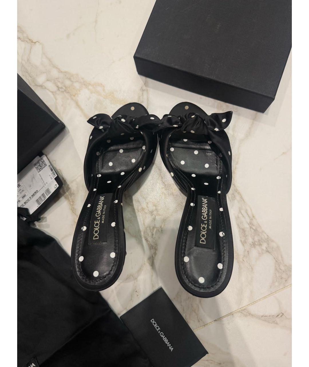 DOLCE&GABBANA Черные синтетические туфли, фото 3