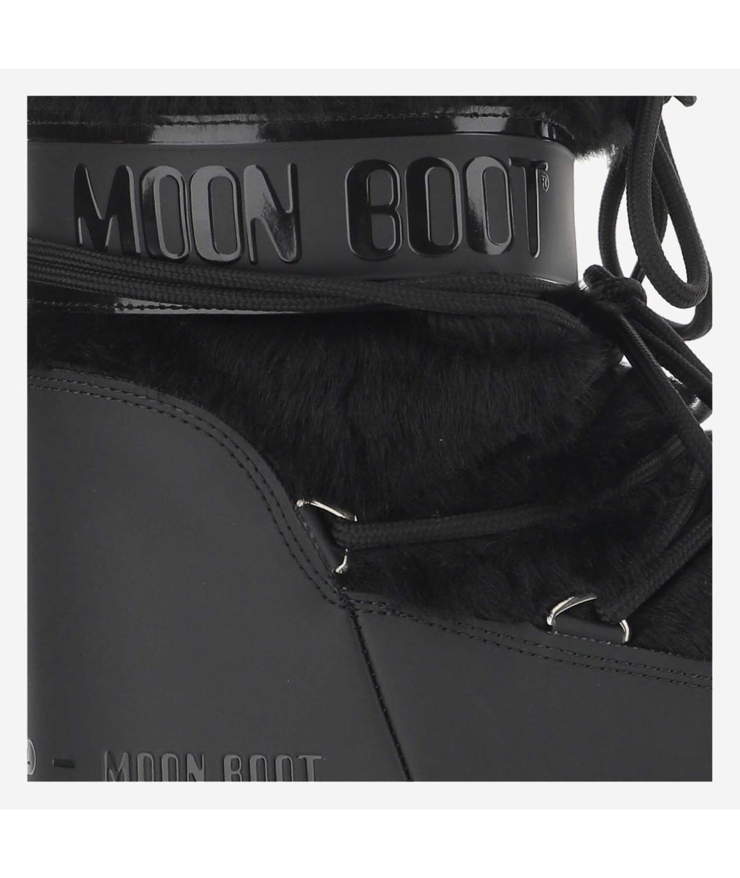 MOON BOOT Черные синтетические ботинки, фото 4