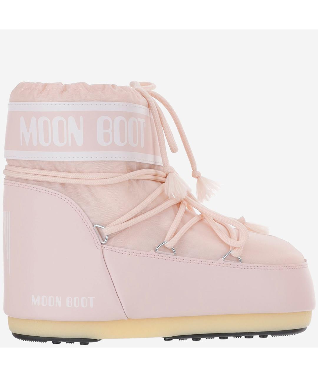 MOON BOOT Розовые синтетические ботинки, фото 5