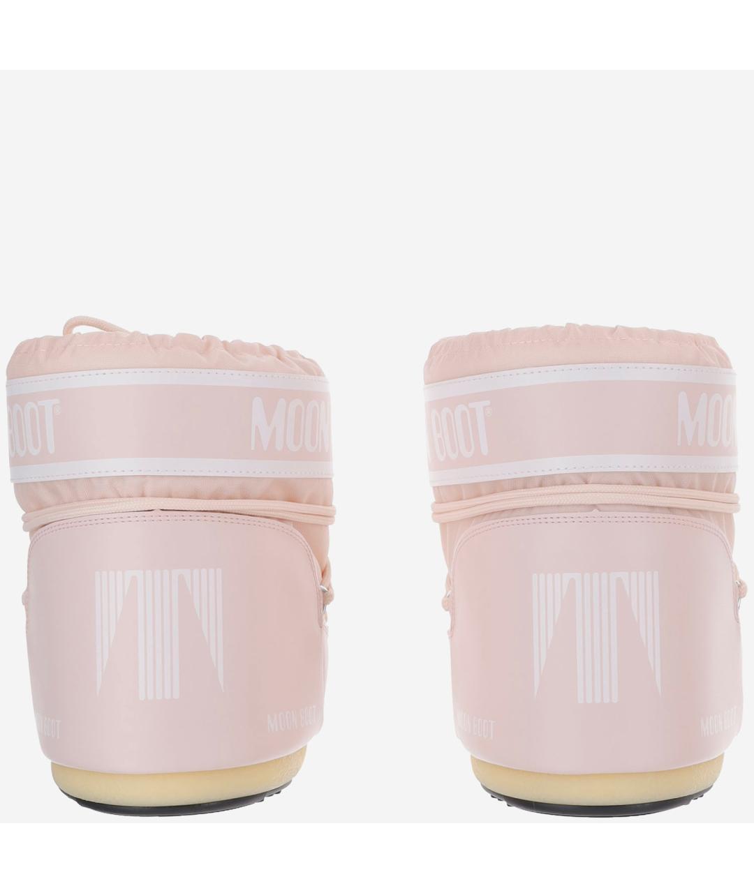 MOON BOOT Розовые синтетические ботинки, фото 3