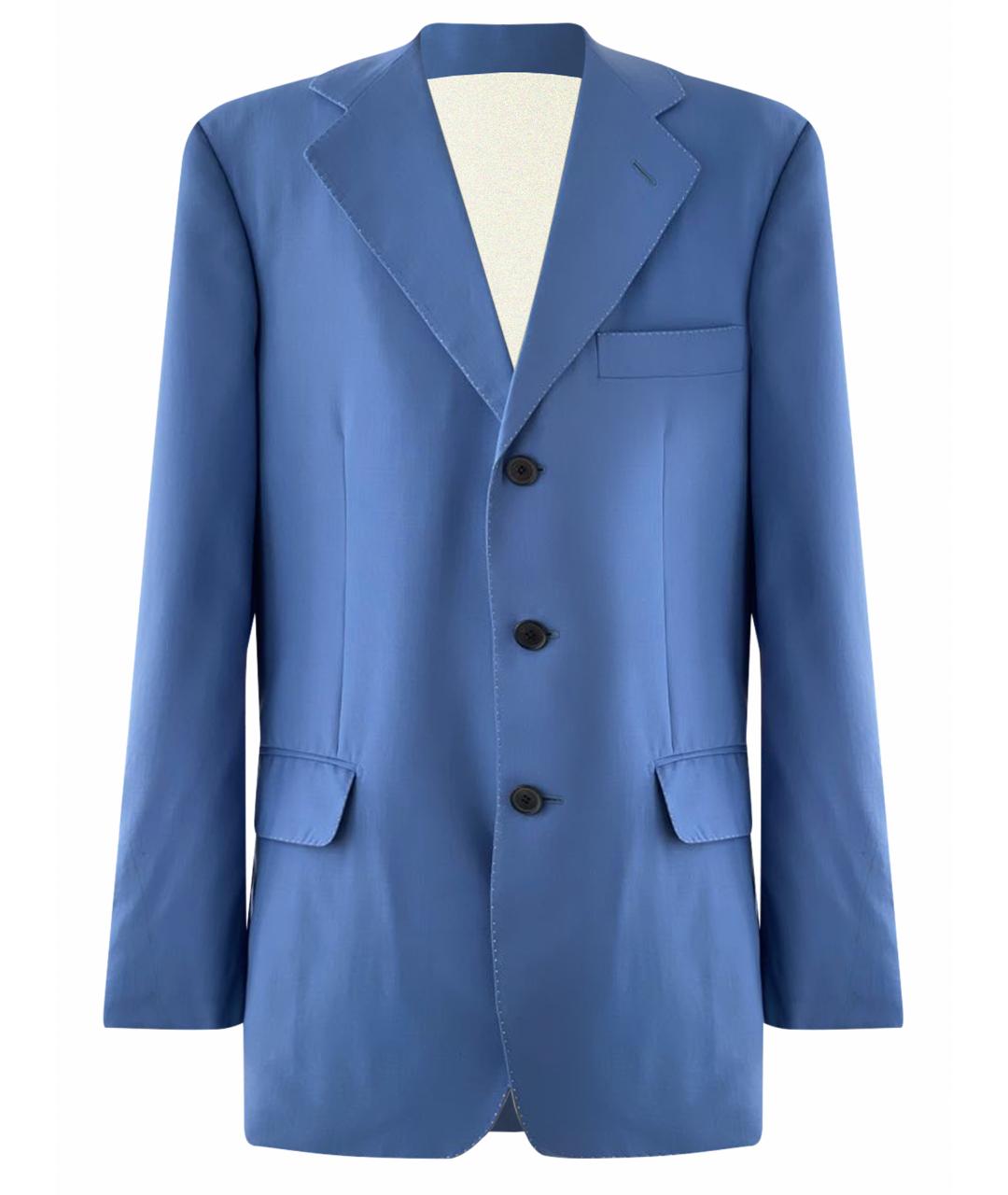 STEFANO RICCI Голубой кашемировый пиджак, фото 1