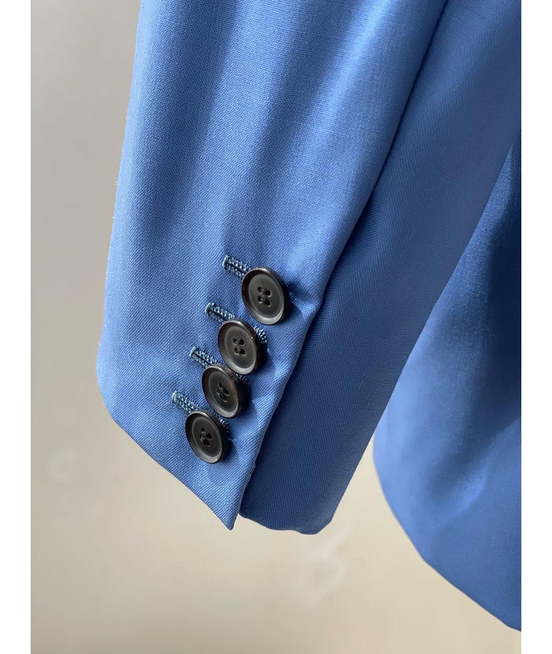 STEFANO RICCI Голубой кашемировый пиджак, фото 5