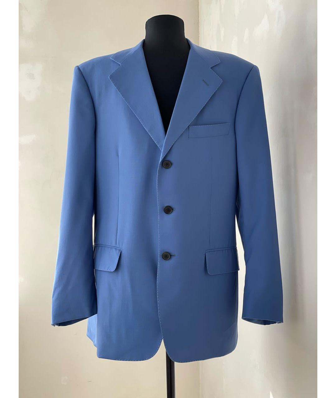 STEFANO RICCI Голубой кашемировый пиджак, фото 6