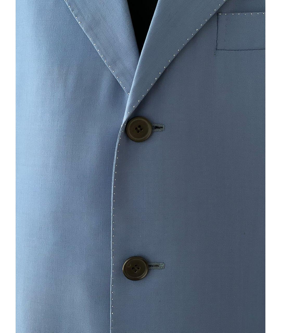 STEFANO RICCI Голубой кашемировый пиджак, фото 4