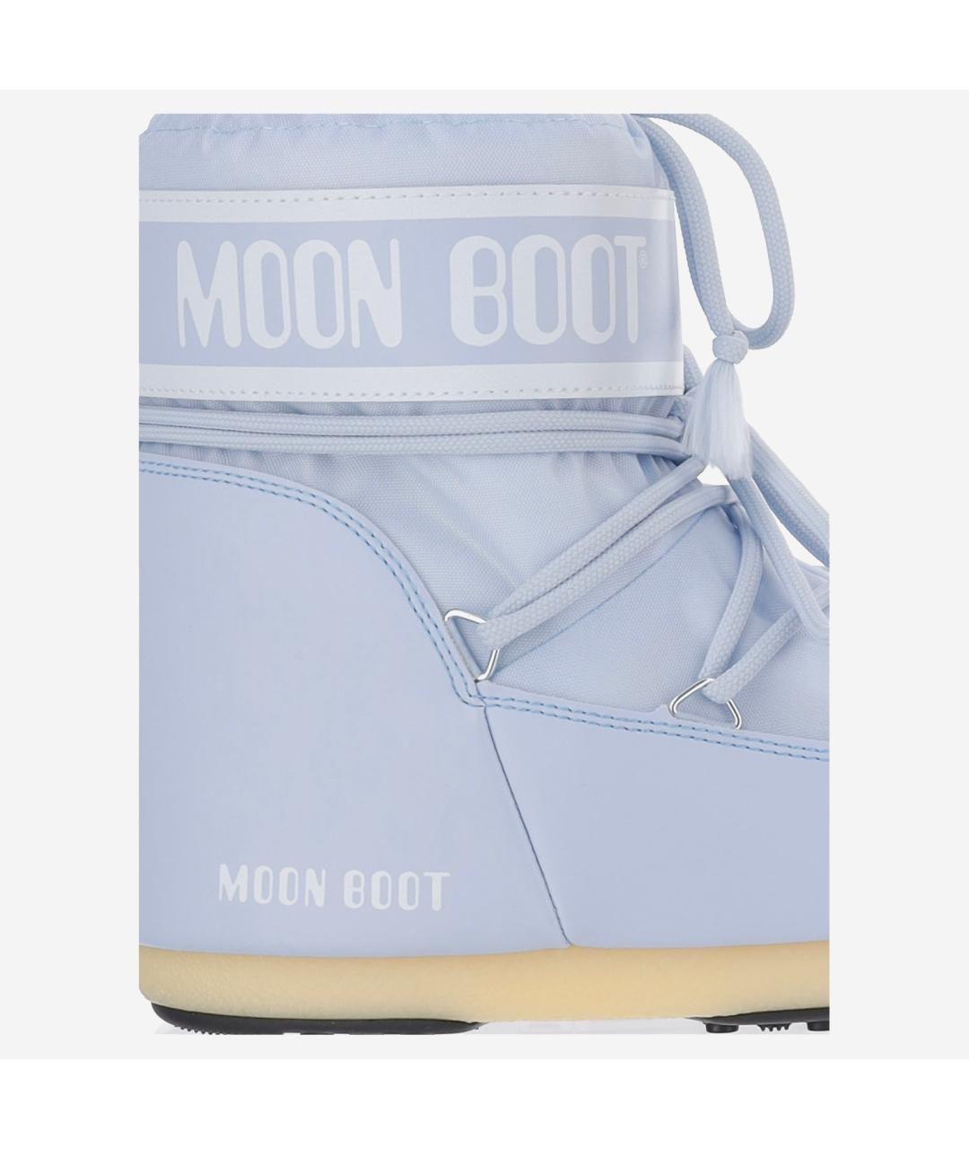 MOON BOOT Голубые синтетические ботинки, фото 4