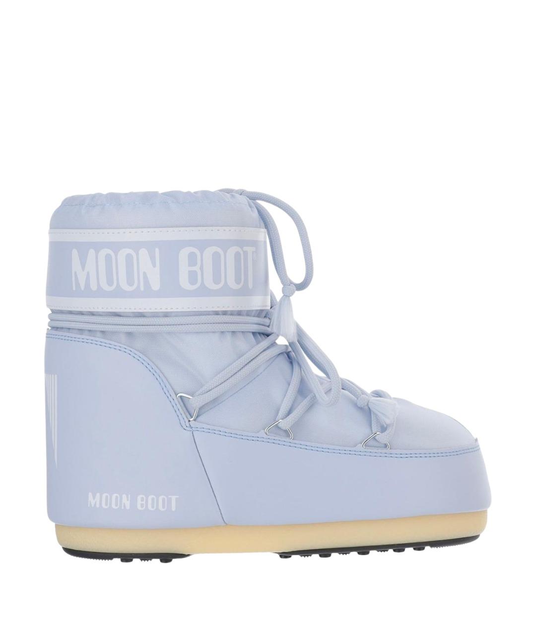 MOON BOOT Голубые синтетические ботинки, фото 1