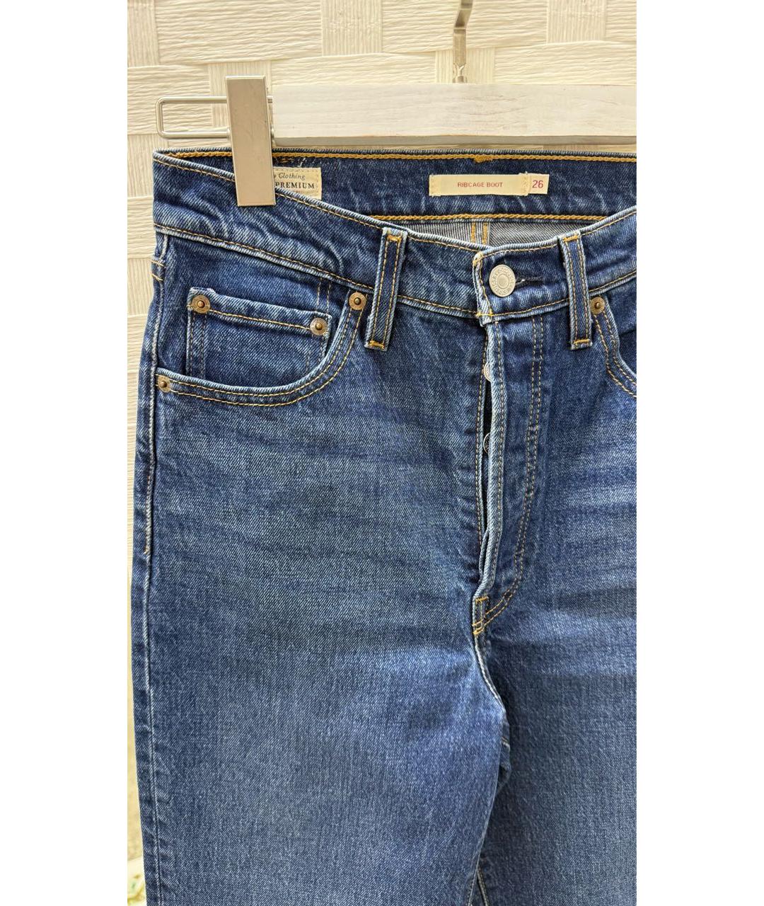 LEVI'S Синие хлопковые джинсы клеш, фото 3
