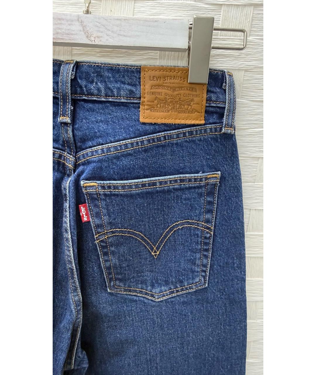 LEVI'S Синие хлопковые джинсы клеш, фото 2