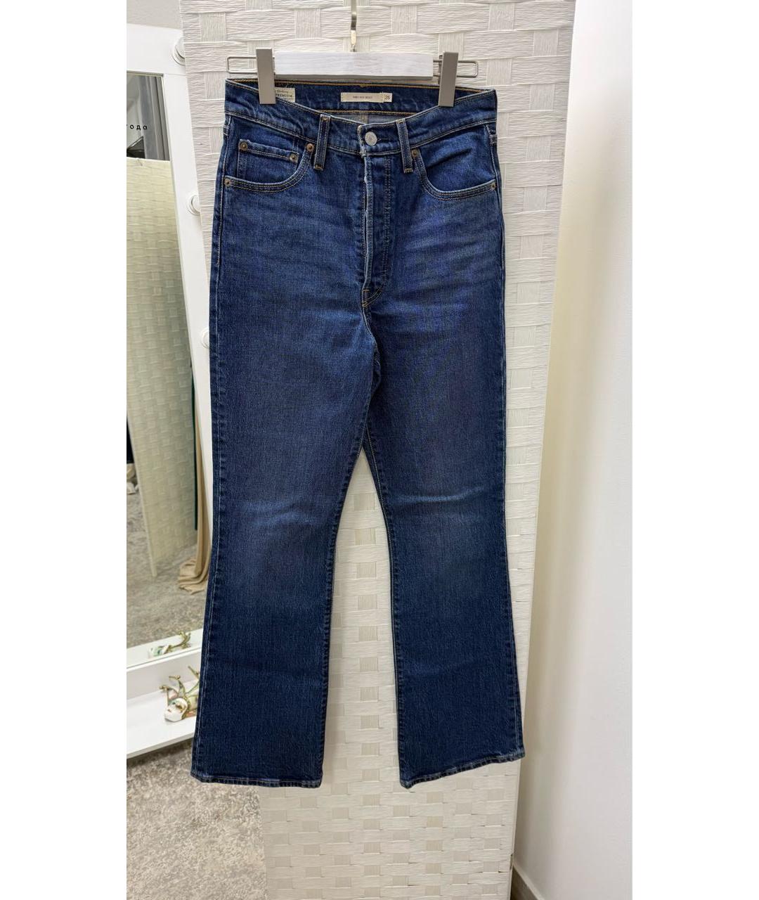 LEVI'S Синие хлопковые джинсы клеш, фото 4