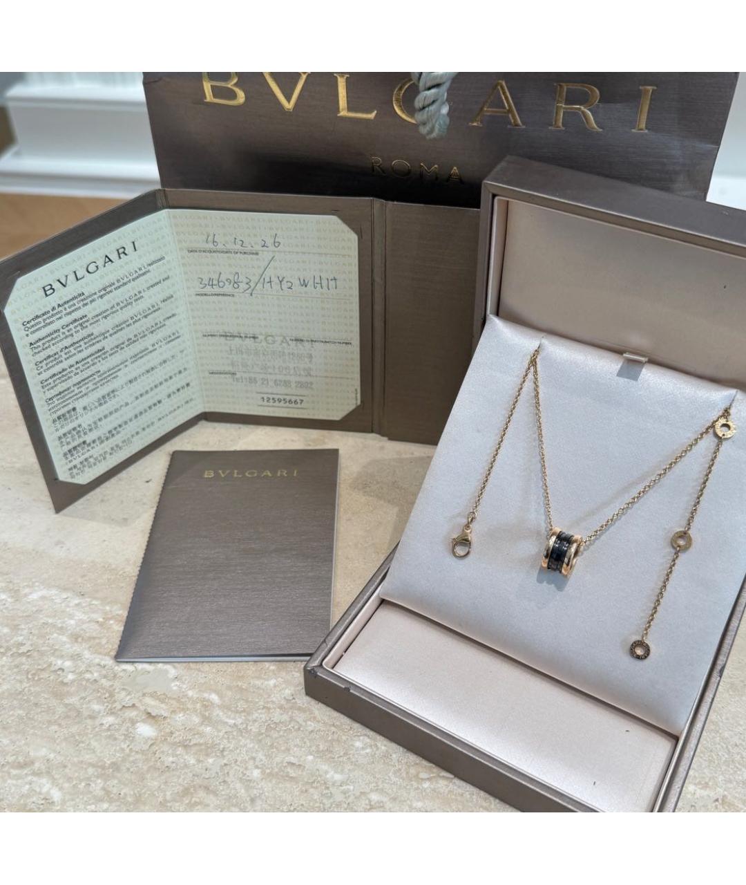 BVLGARI Золотая подвеска из розового золота, фото 7