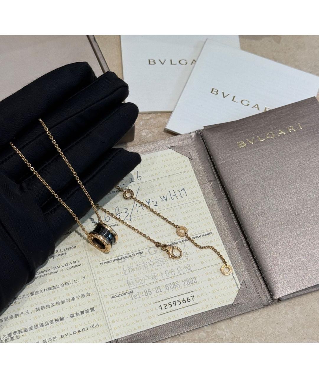 BVLGARI Золотая подвеска из розового золота, фото 6