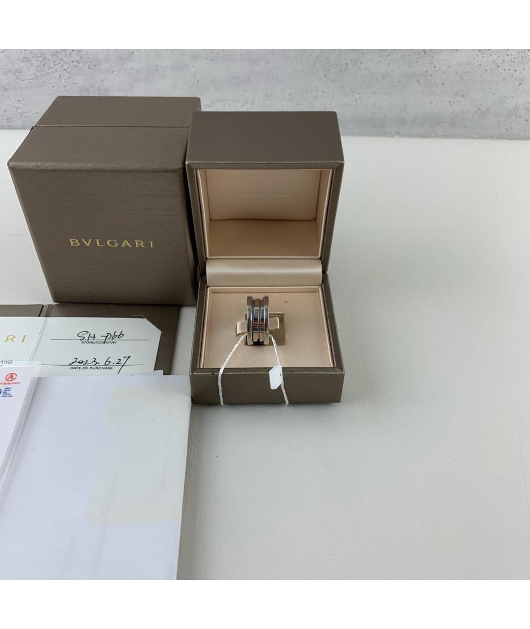BVLGARI Серебряное кольцо из белого золота, фото 4