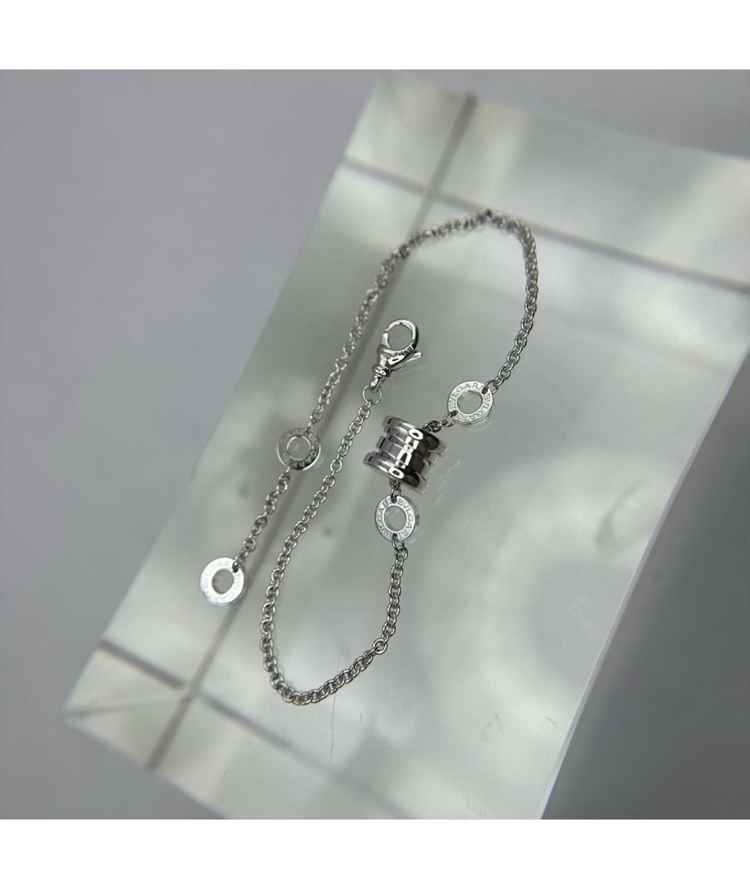 BVLGARI Серебряный браслет из белого золота, фото 6