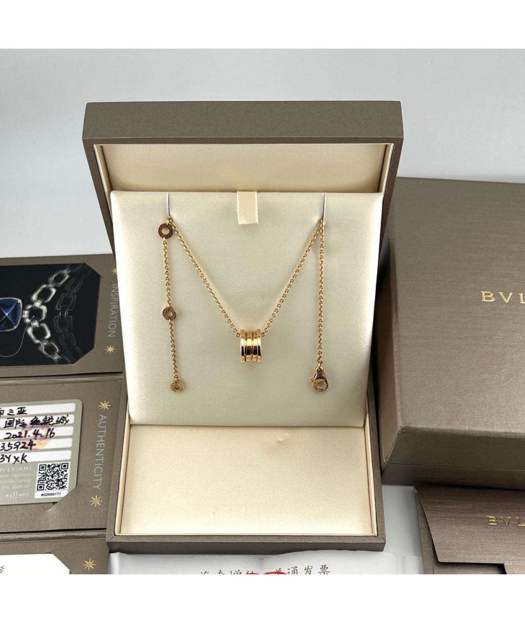 BVLGARI Золотая подвеска из розового золота, фото 2