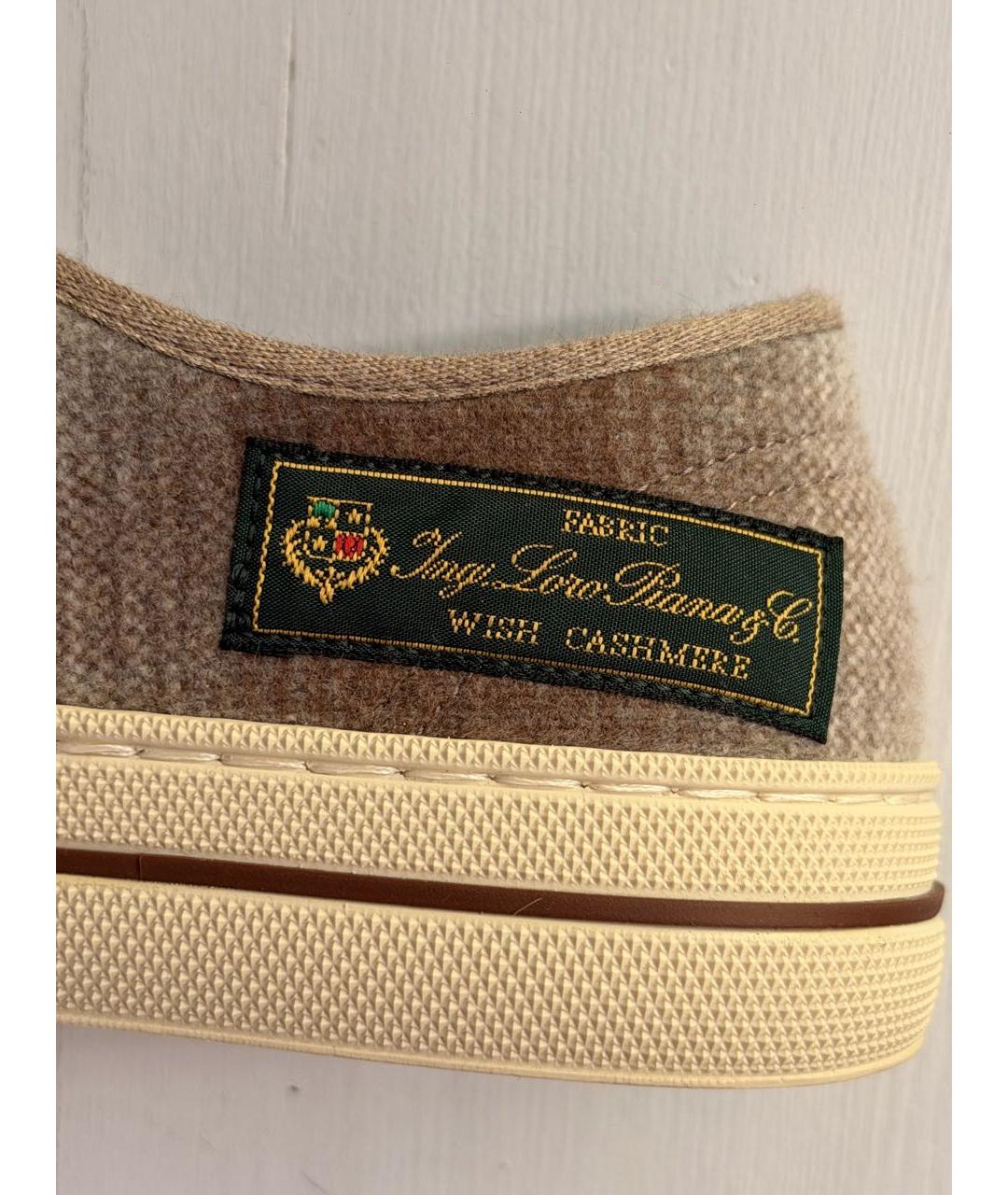 LORO PIANA Бежевые кеды, фото 3
