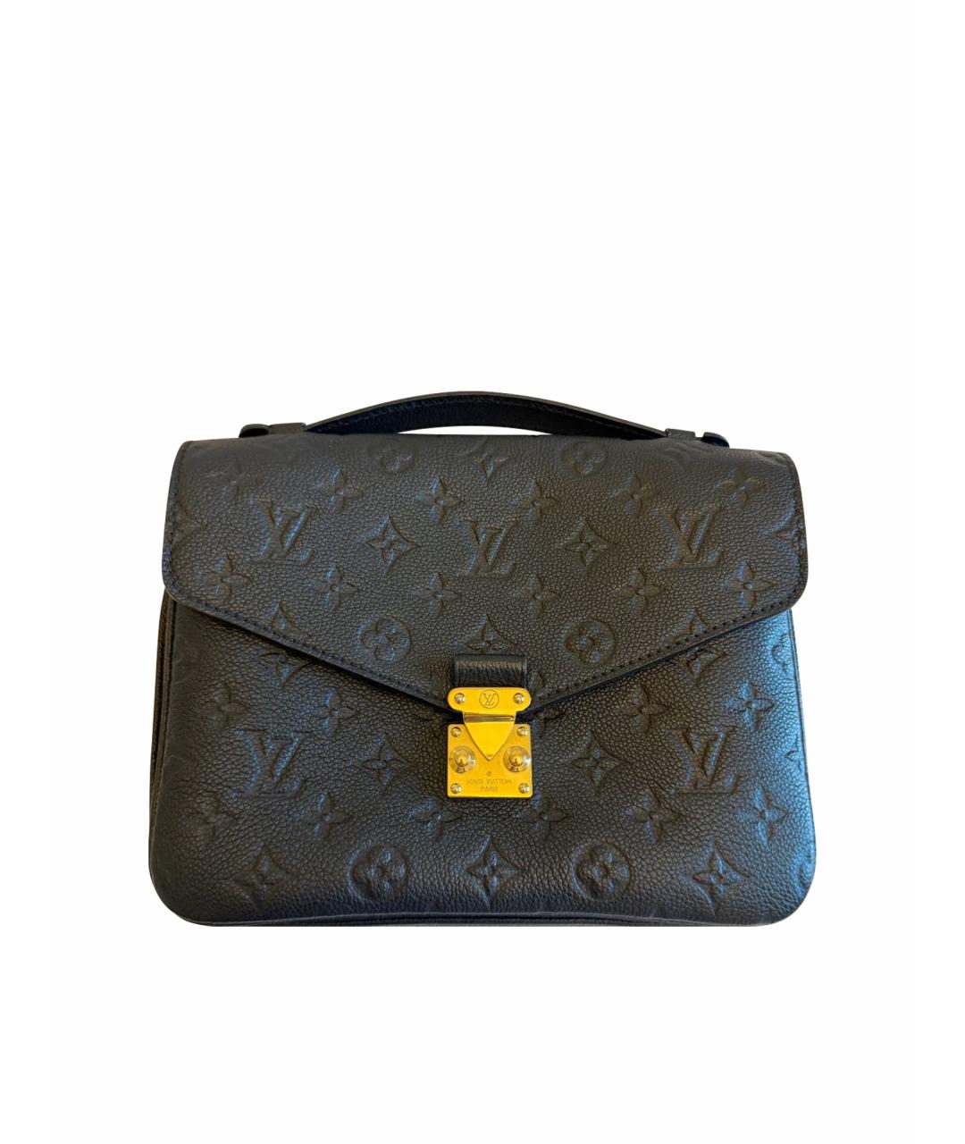 LOUIS VUITTON Черная кожаная сумка через плечо, фото 1