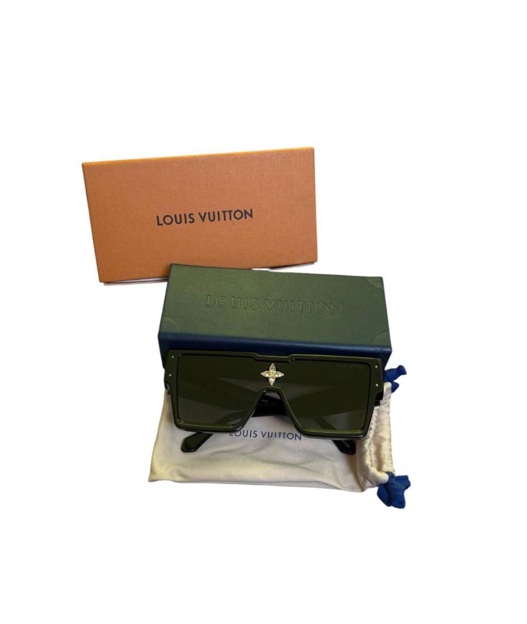 LOUIS VUITTON Черные пластиковые солнцезащитные очки, фото 3