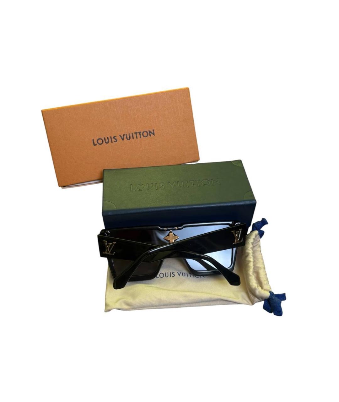 LOUIS VUITTON Черные пластиковые солнцезащитные очки, фото 2