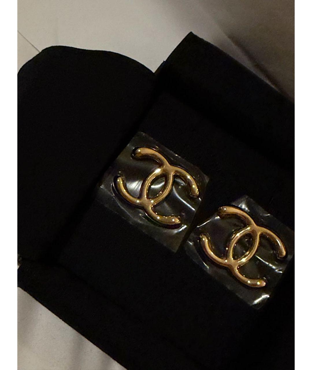 CHANEL Золотые серьги, фото 2