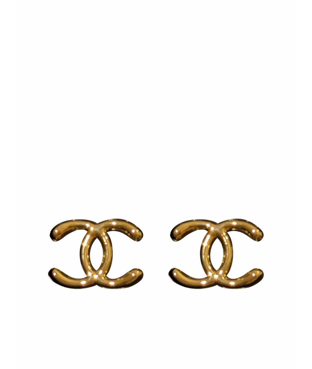 CHANEL Золотые серьги, фото 1
