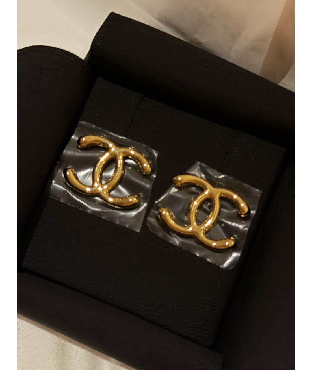 CHANEL Золотые серьги, фото 5