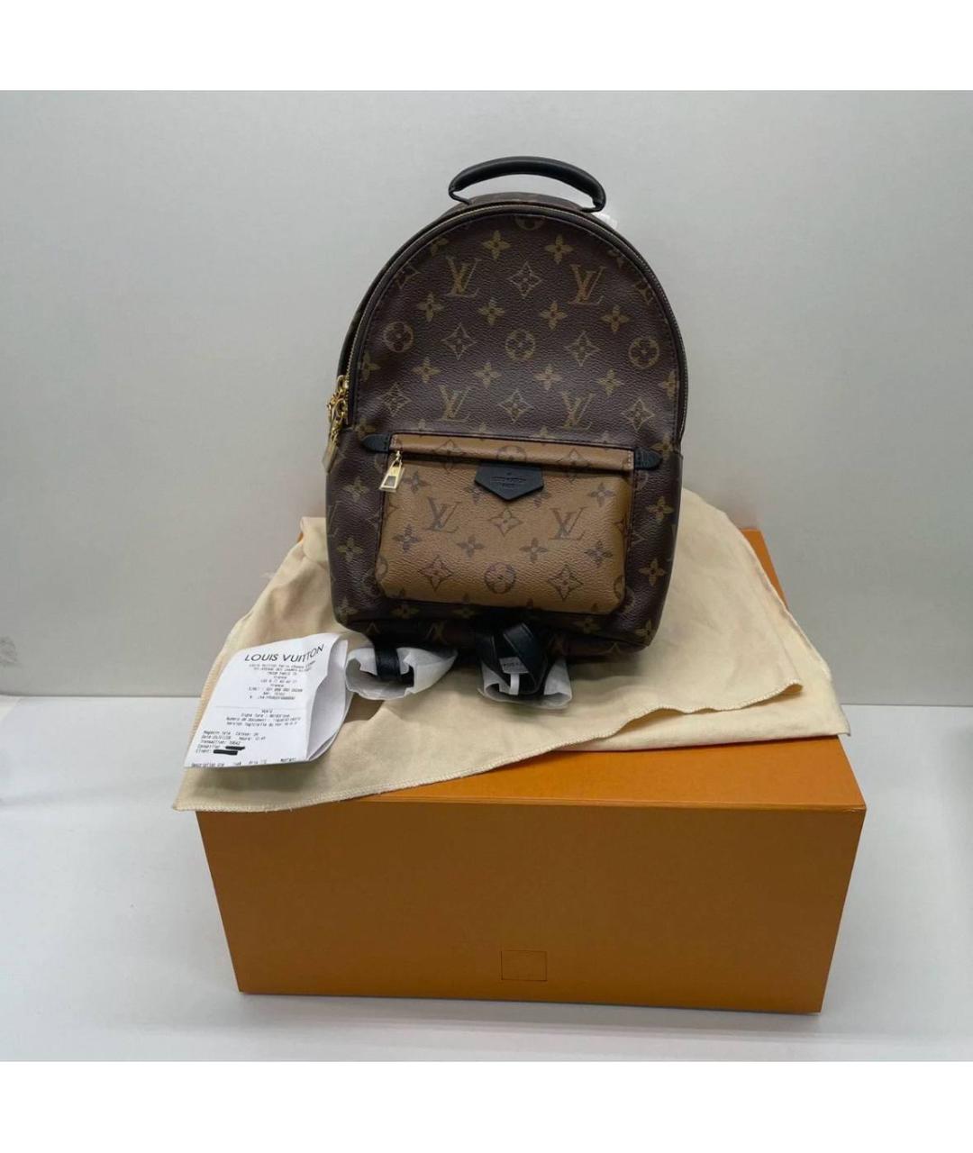 LOUIS VUITTON Коричневый рюкзак из канвы, фото 3