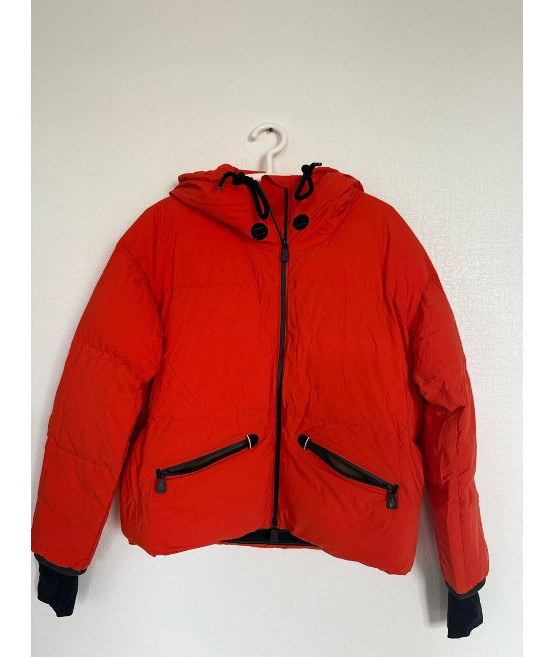 MONCLER GRENOBLE Оранжевый пуховик, фото 6