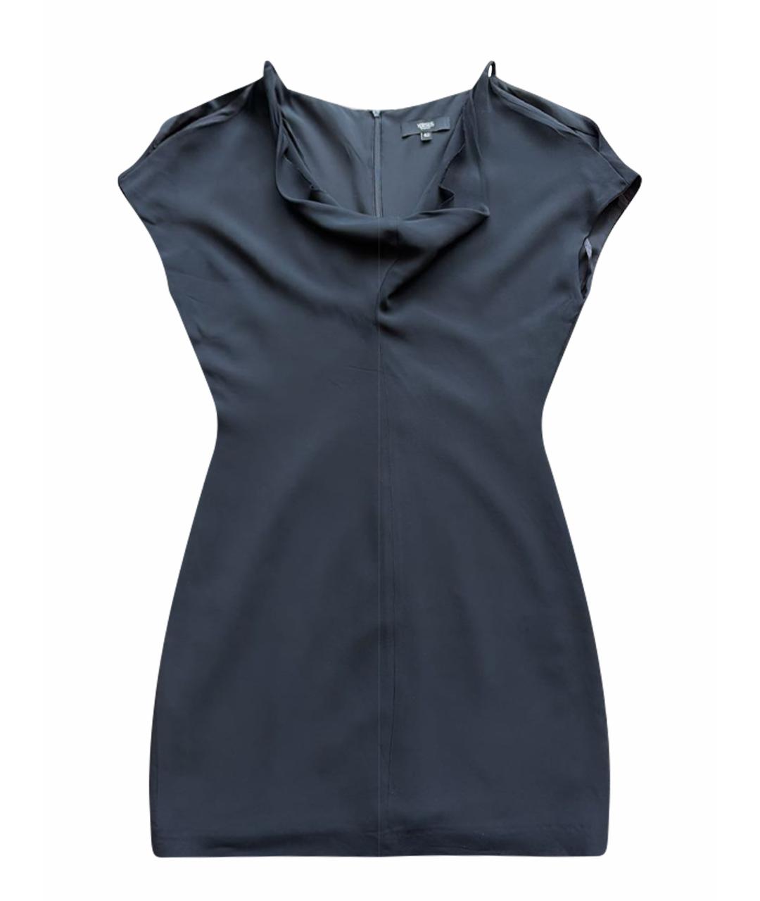 VERSUS VERSACE Черное вискозное вечернее платье, фото 1