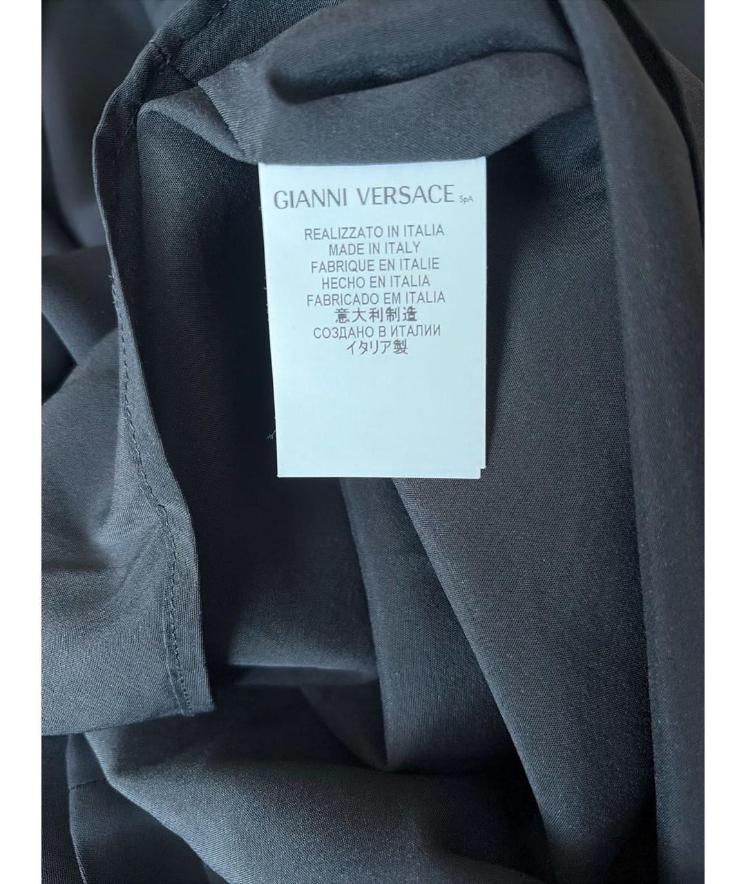 VERSUS VERSACE Черное вискозное вечернее платье, фото 7