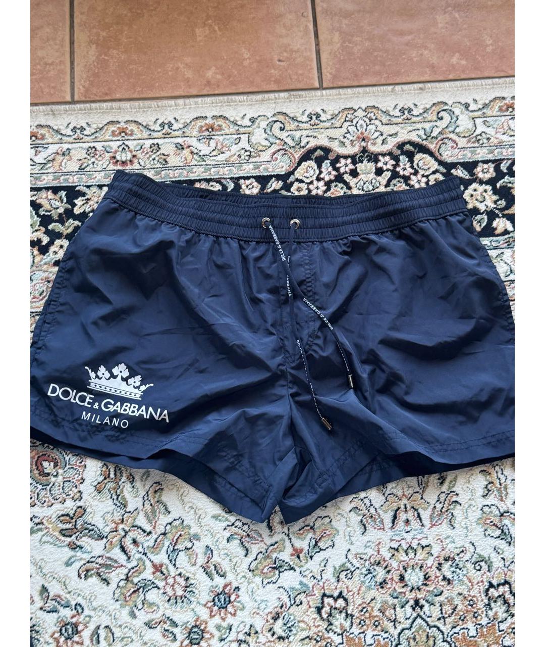 DOLCE&GABBANA Синие полиамидовые шорты, фото 6