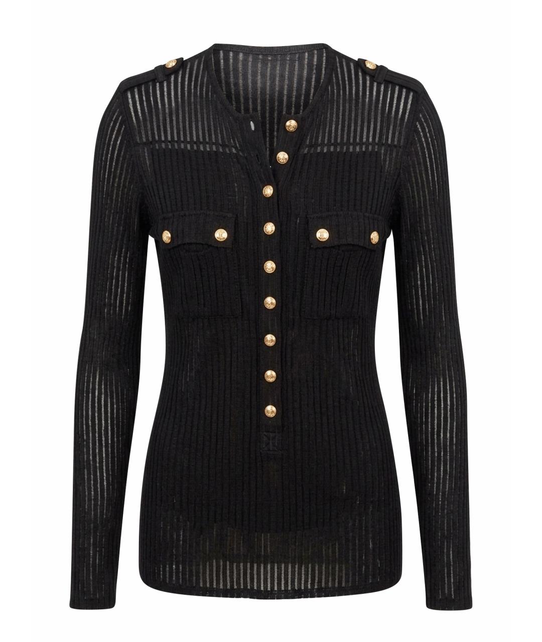 BALMAIN Черная водолазка, фото 1