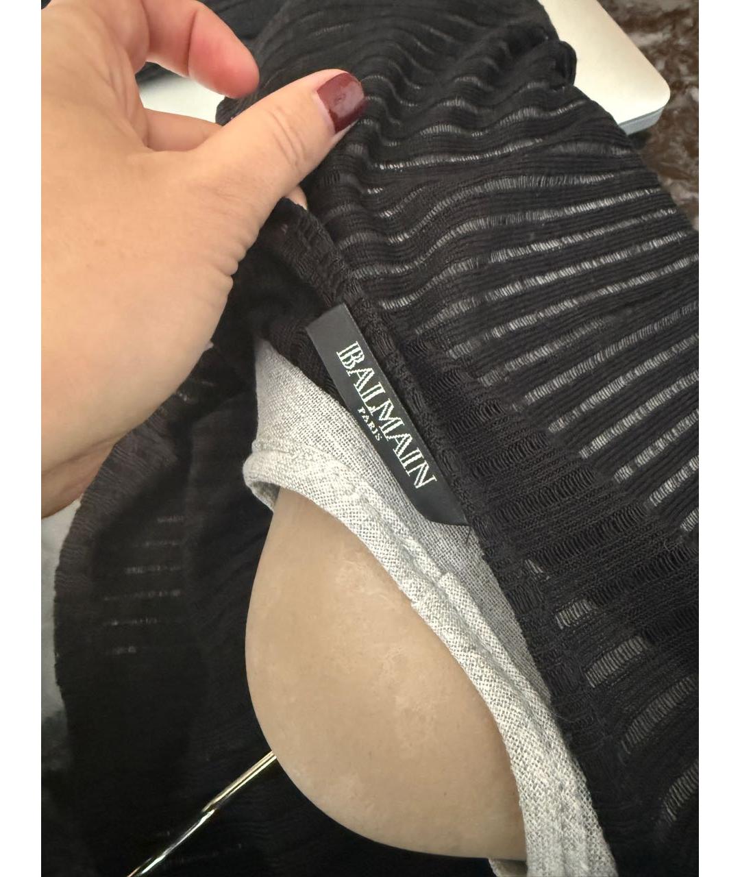 BALMAIN Черная водолазка, фото 4