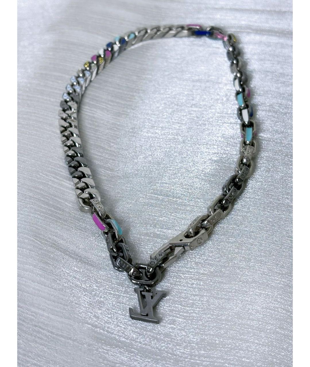 LOUIS VUITTON Серебряное колье, фото 6