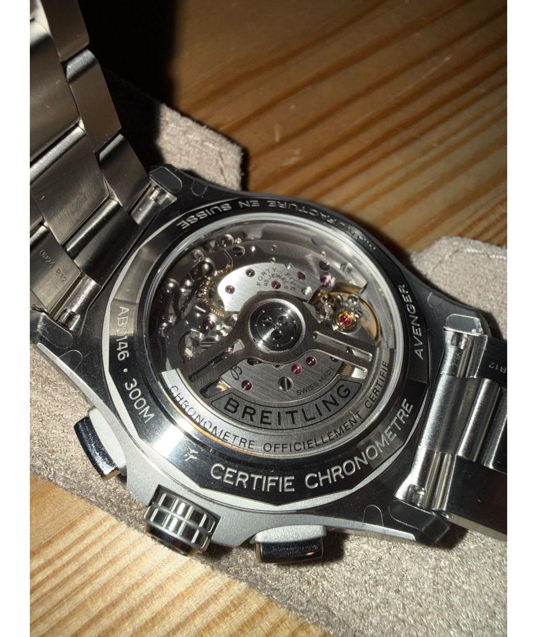 BREITLING Серебряные стальные часы, фото 2