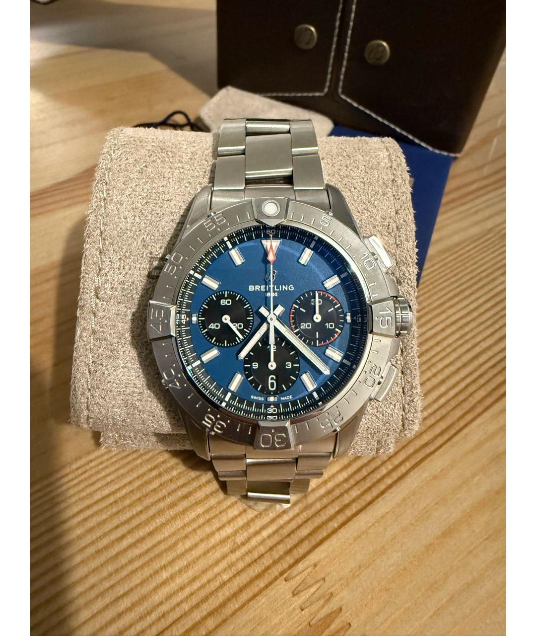 BREITLING Серебряные стальные часы, фото 5