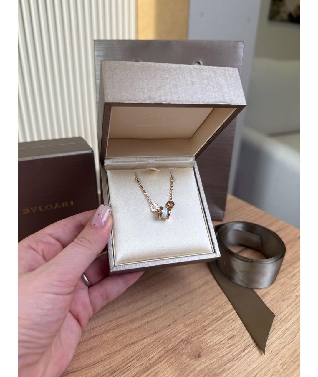 BVLGARI Белый браслет из розового золота, фото 6
