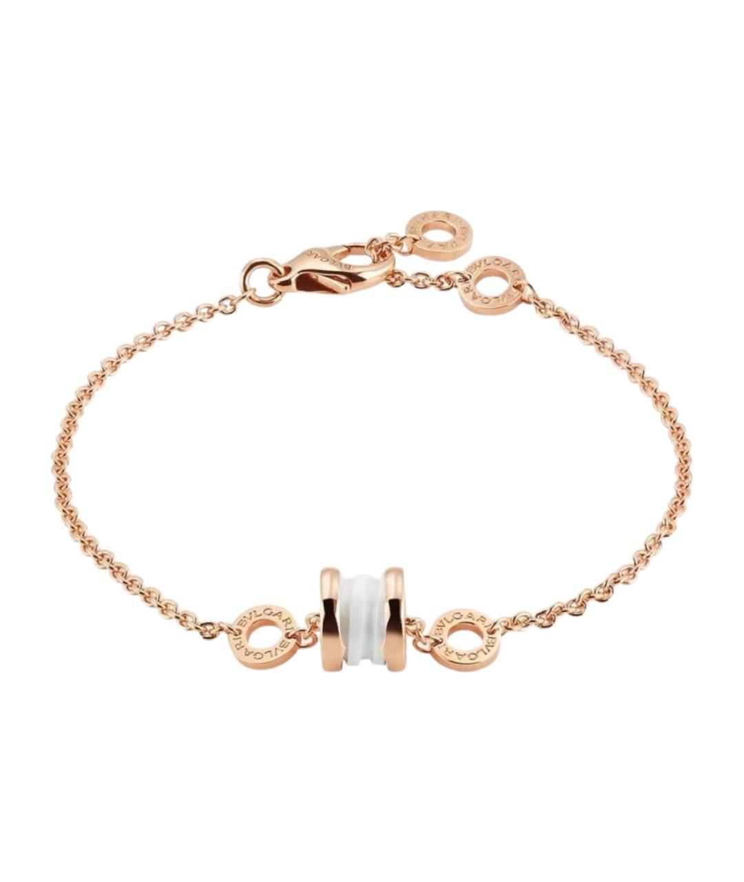 BVLGARI Белый браслет из розового золота, фото 1