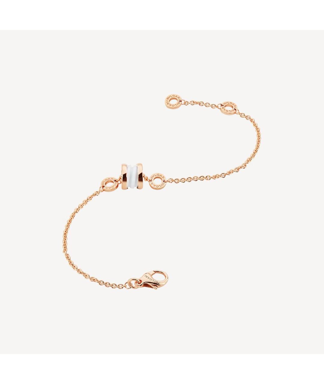 BVLGARI Белый браслет из розового золота, фото 2