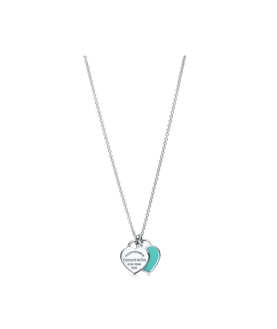 TIFFANY&CO Голубая серебряная подвеска, фото 5
