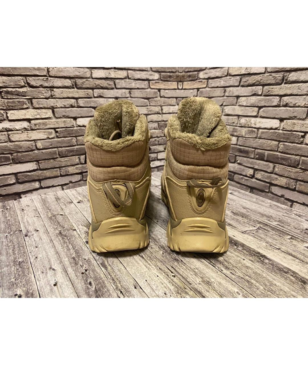 SALOMON Бежевые кожаные ботинки, фото 4