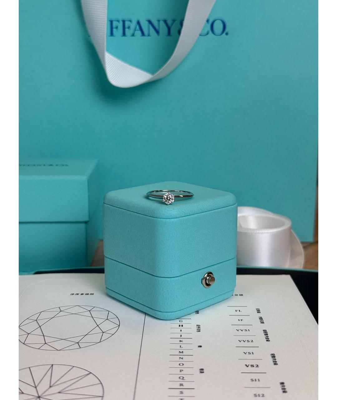 TIFFANY&CO Серебряное платиновое кольцо, фото 5