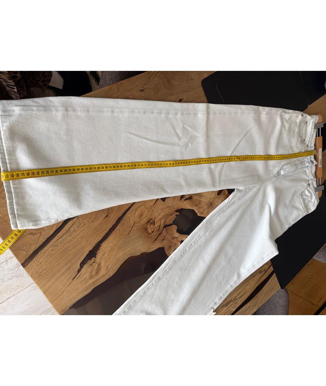 OFF-WHITE Голубые хлопковые джинсы клеш, фото 8