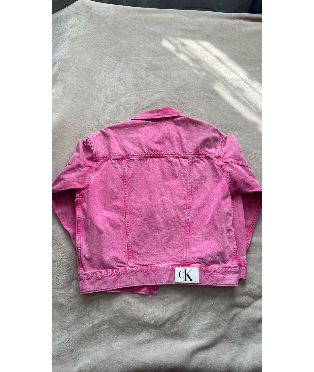 CALVIN KLEIN Розовая деним куртка, фото 2