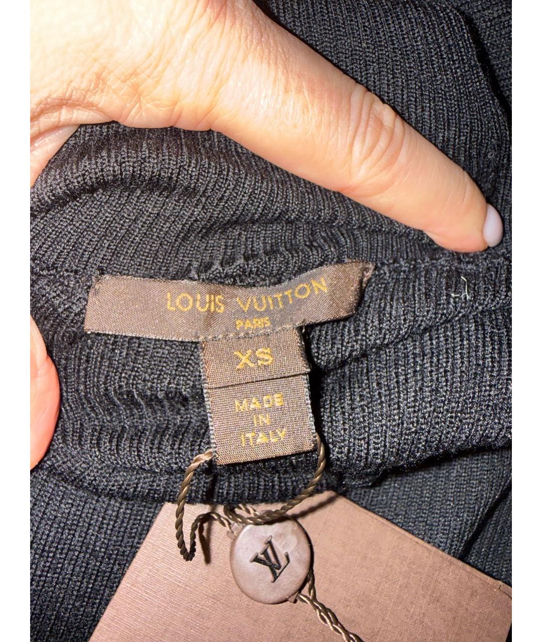 LOUIS VUITTON Черная шерстяная водолазка, фото 3