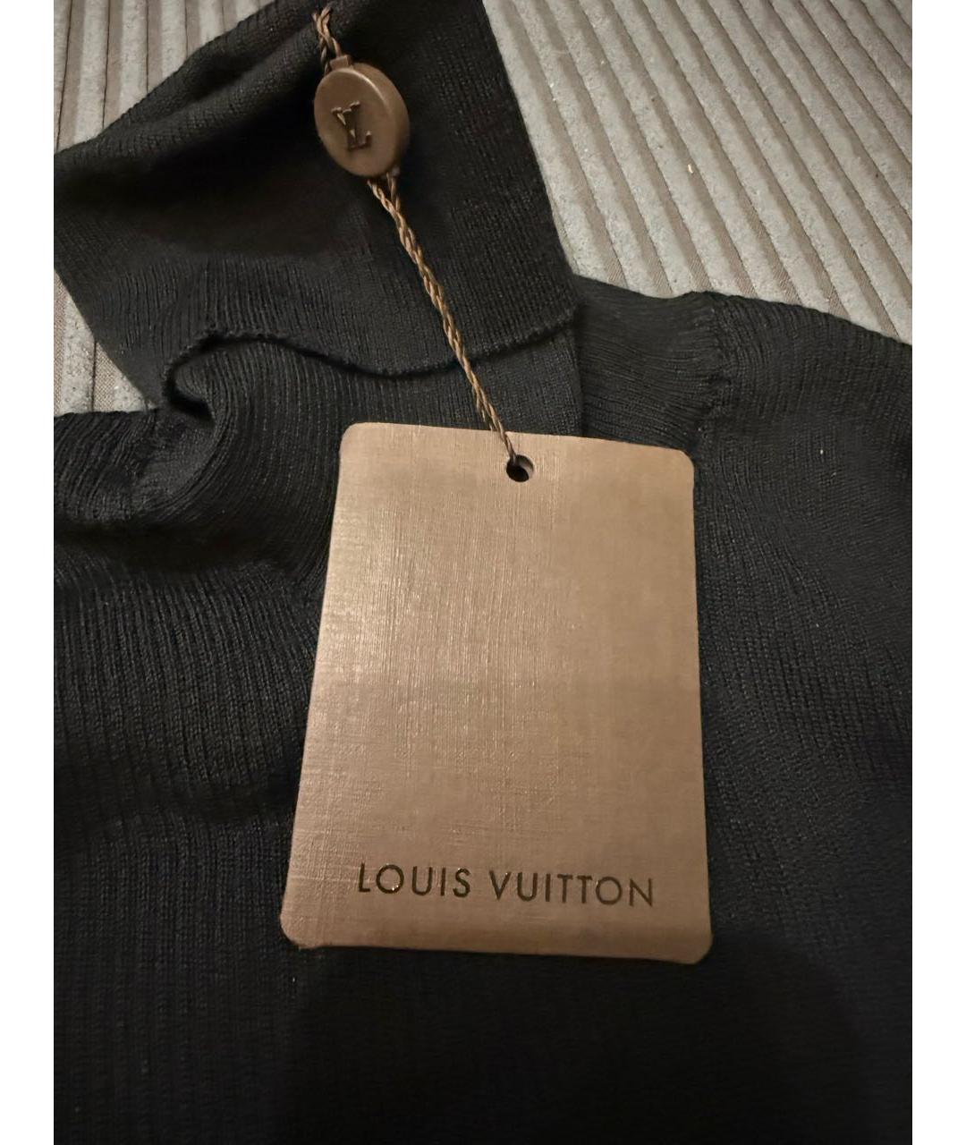 LOUIS VUITTON Черная шерстяная водолазка, фото 4