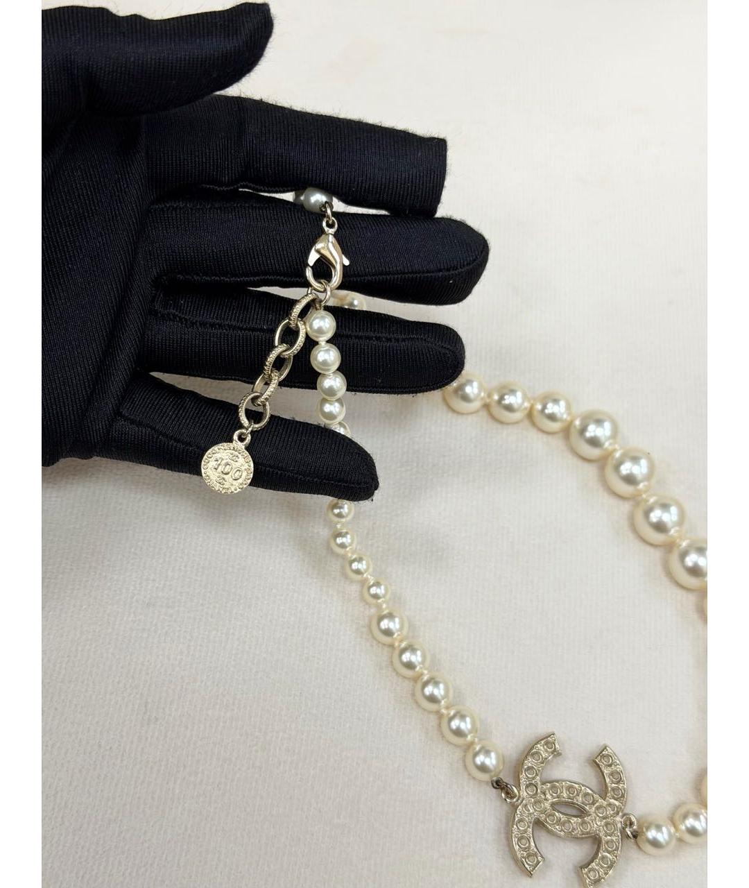 CHANEL Бежевое колье, фото 2