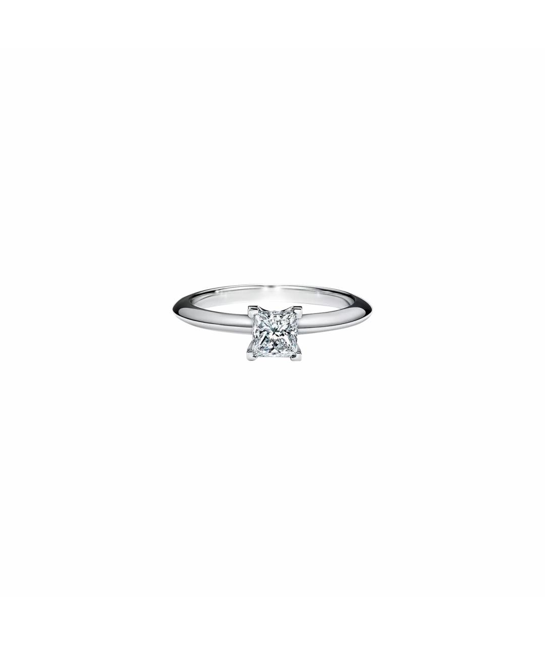 TIFFANY&CO Белое платиновое кольцо, фото 1