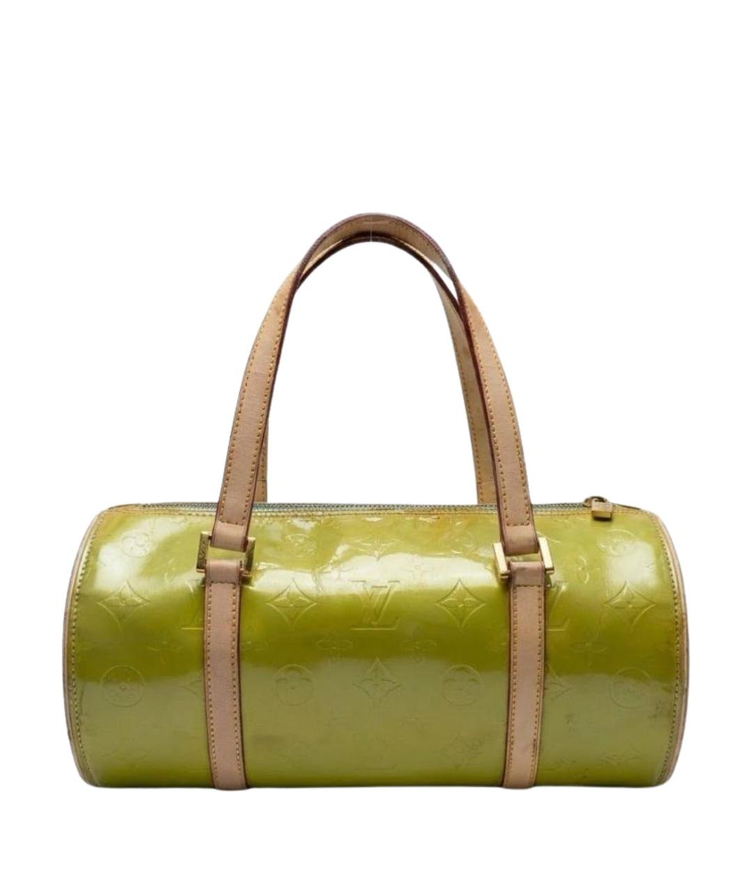 LOUIS VUITTON Зеленая кожаная сумка с короткими ручками, фото 1